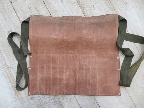 [ hand made ] [ peg storage bag ] combined use [ apron ] [PEGRON] inspection =. cloth made / persimmon . dyeing /. discount / the US armed forces /pala Shute rope use /C0508 #2