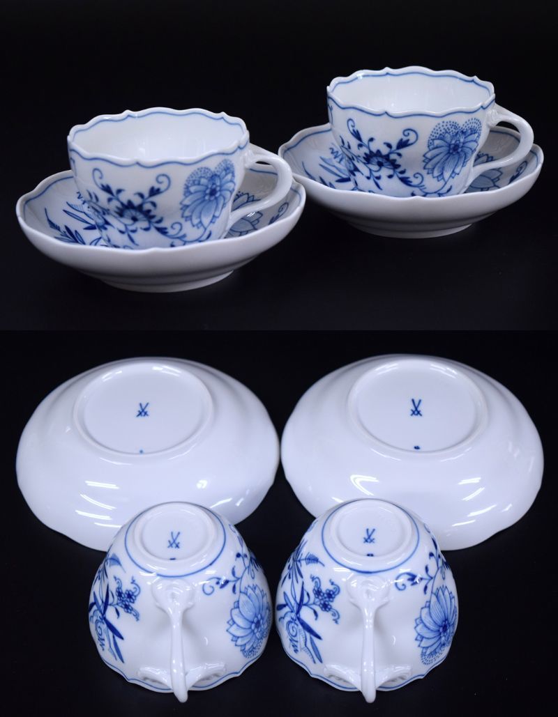 小竹美術】真作保証□マイセン(MEISSEN)□ブルーオニオン□カップ