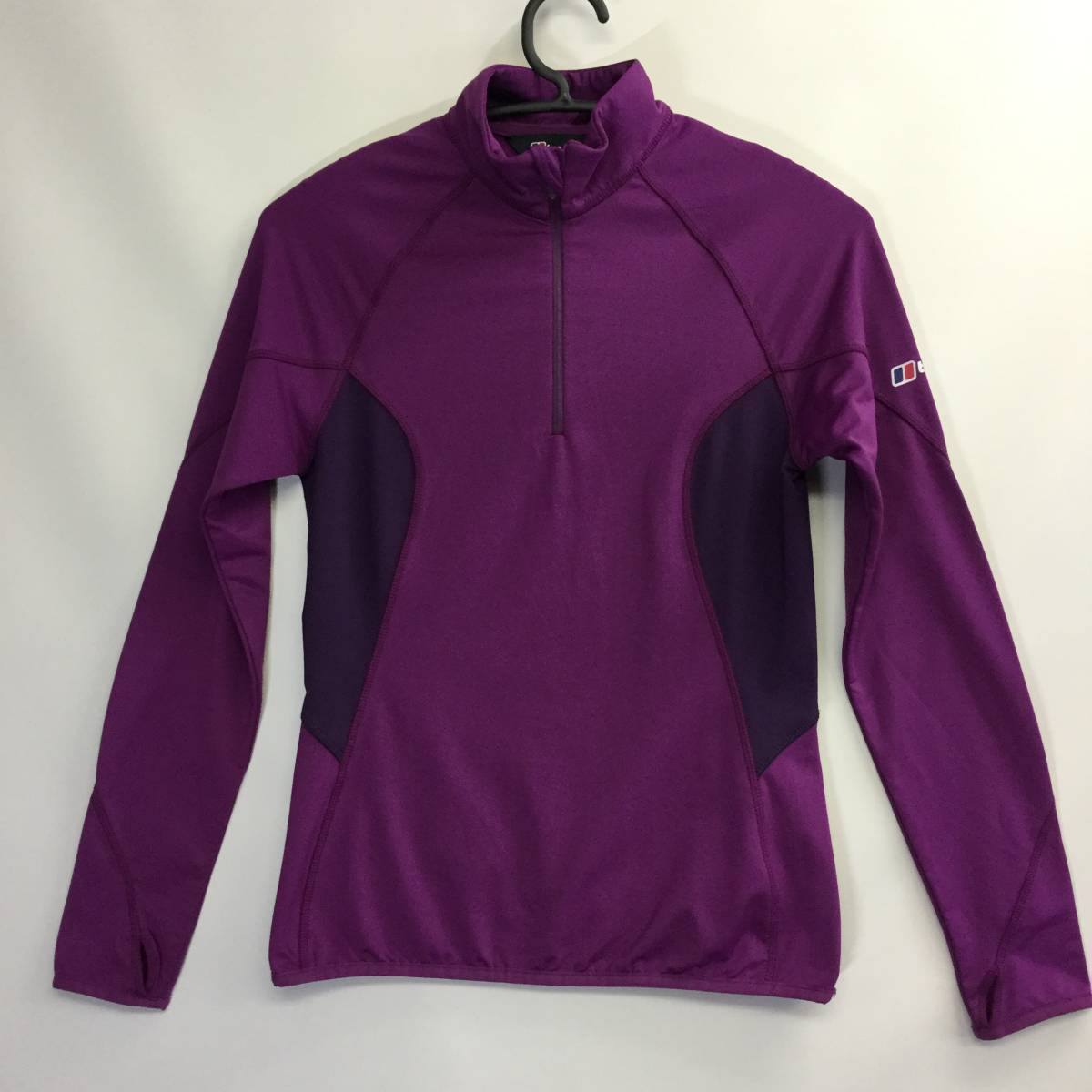 バーグハウス Berghaus W Trek Stretch Half Zip 長袖プルオーバーシャツ パープル レディース8サイズ_画像1