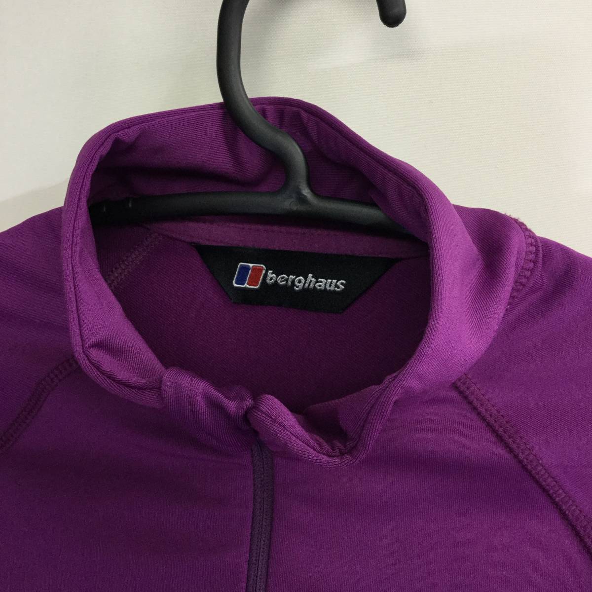 バーグハウス Berghaus W Trek Stretch Half Zip 長袖プルオーバーシャツ パープル レディース8サイズ_画像2