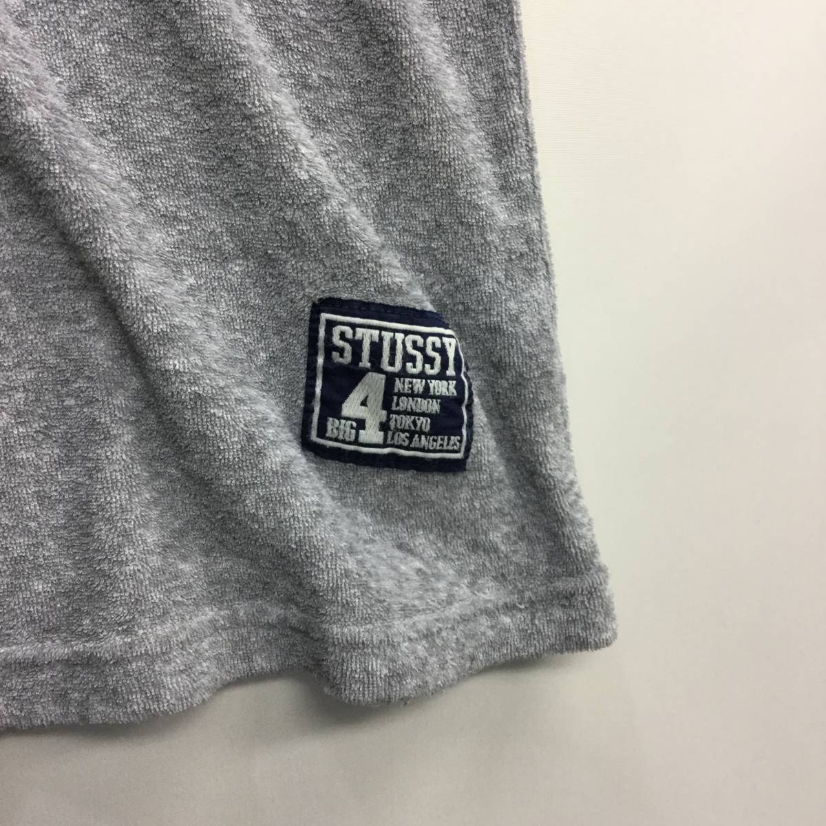 90s USA製 STUSSY ステューシー Tシャツ グレー Sサイズ パイル 90s USA製 STUSSY ステューシー Tシャツ グレー Sサイズ パイル