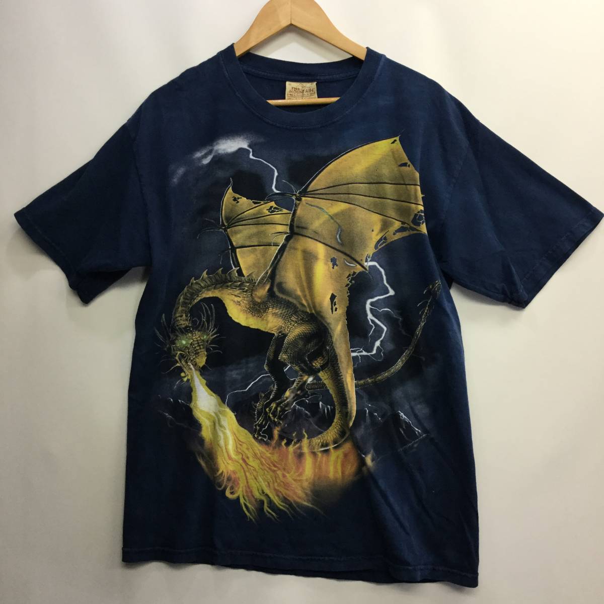 華麗 THE MOUNTAIN 90s 00s コットン100 Mサイズ 龍 ドラゴン Tシャツ