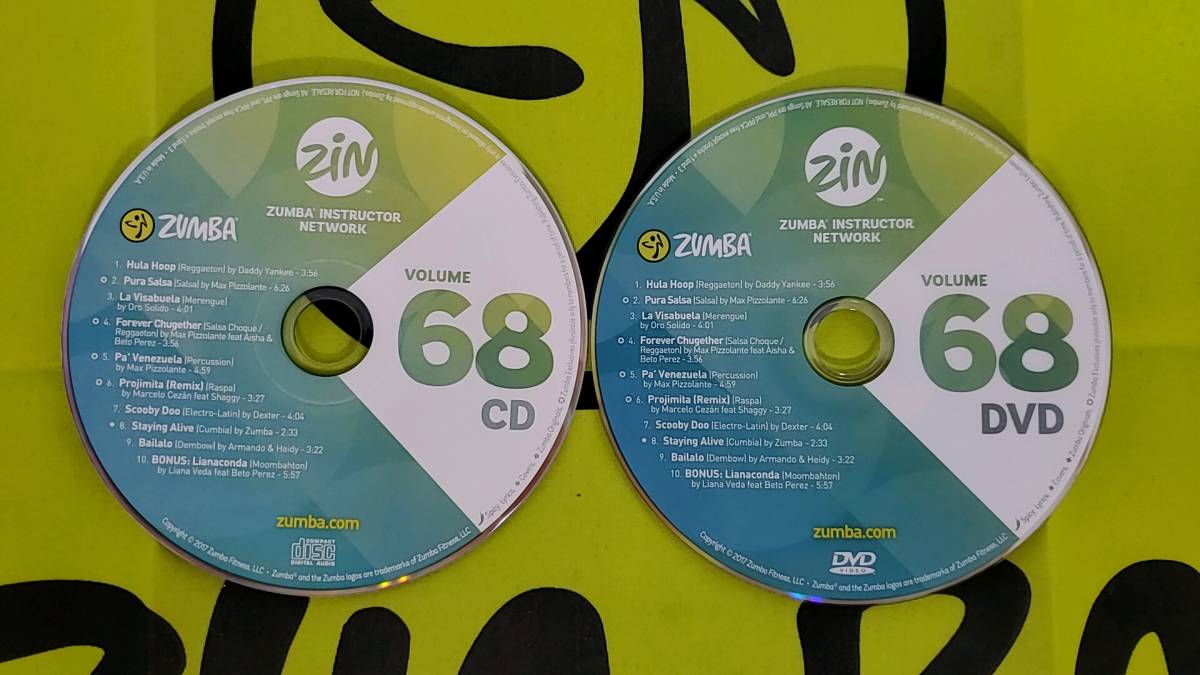 ZUMBA　ズンバ　ZIN61 ～ ZIN70　 CD ＆ DVD 20枚セット