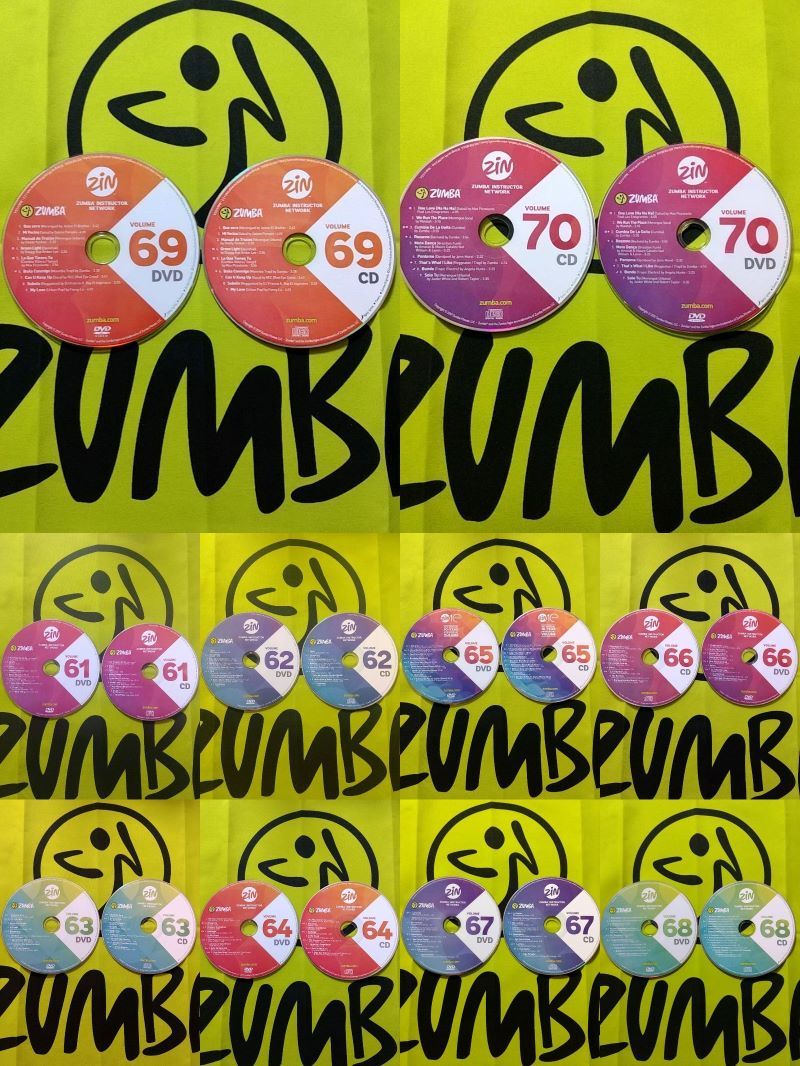 ZUMBA　ズンバ　ZIN61 ～ ZIN70　 CD ＆ DVD 20枚セット