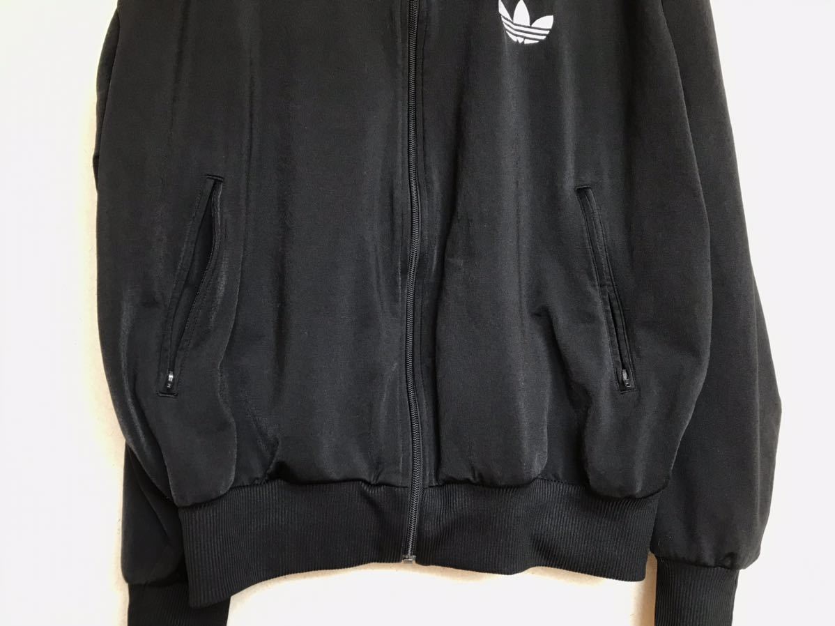レアLサイズ】adidas アディダス トラックトップ 黒×白 ビンテージ風