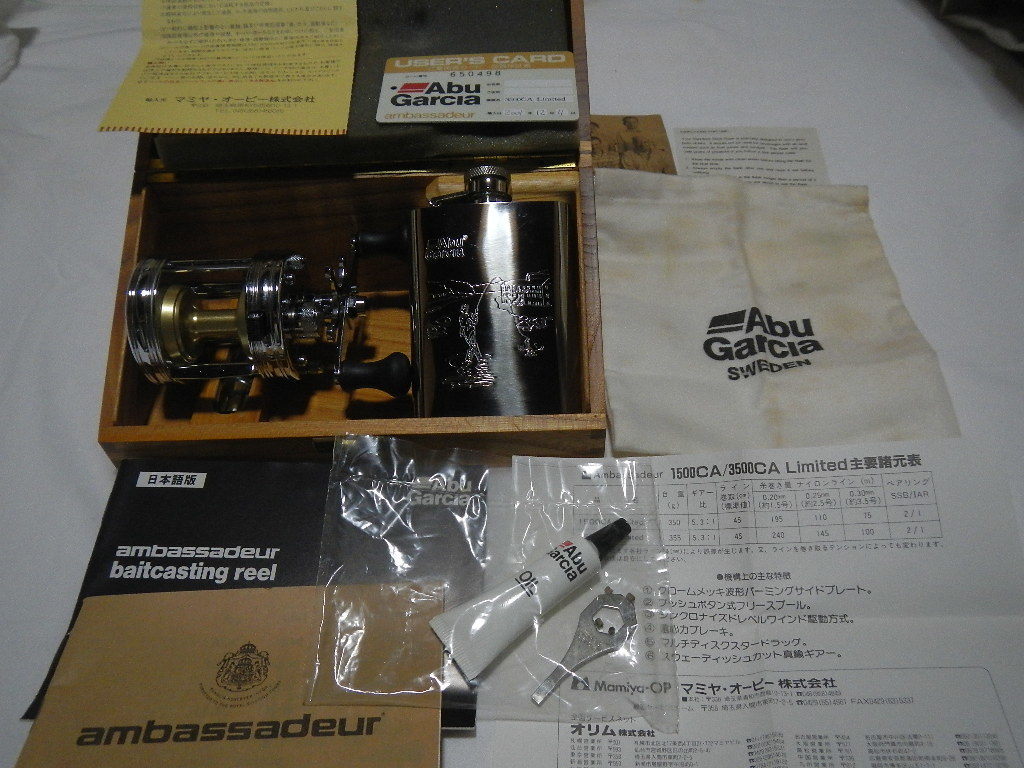 AbuGarcia アブガルシア 3500CA Limited リミテッド 木箱入り www