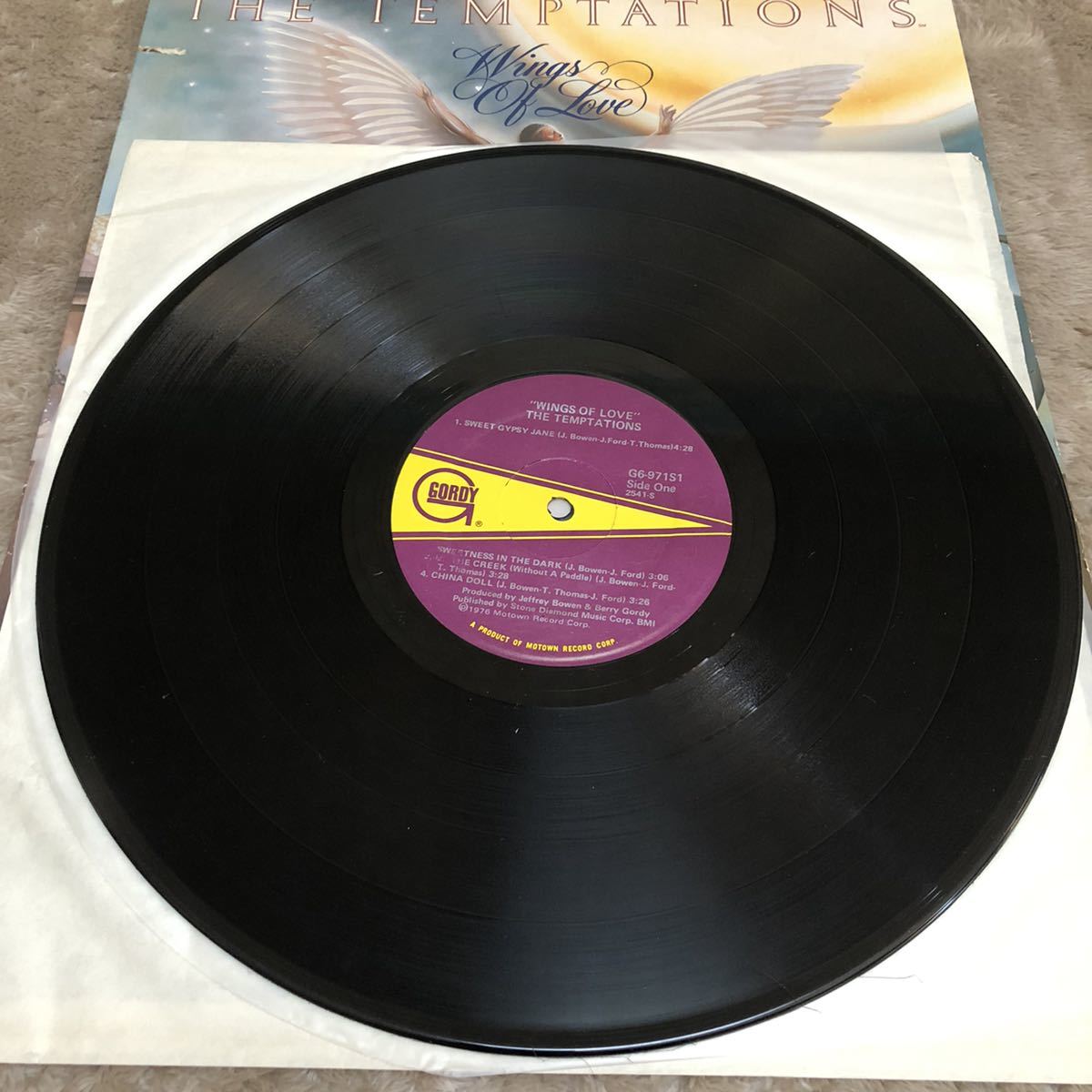 【US盤米盤】THE TEMPTATIONS WINGS OF LOVE テンプテーションズ / LP レコード / G6-971S1 / R&B ソウル /_画像7