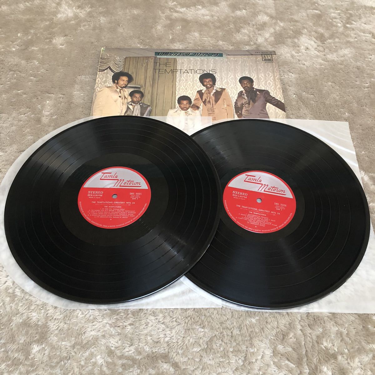 【国内盤】テンプテーションズ グレイテストヒッツ24 THE TEMPTATIONS GREATEST HITS 24 / 2LP 2枚組レコード / ライナー有 /Ｒ&B ソウル_画像9