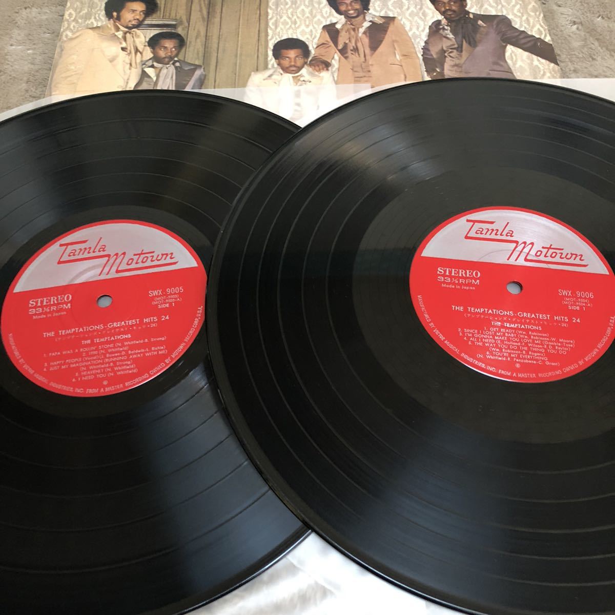 【国内盤】テンプテーションズ グレイテストヒッツ24 THE TEMPTATIONS GREATEST HITS 24 / 2LP 2枚組レコード / ライナー有 /Ｒ&B ソウル_画像8