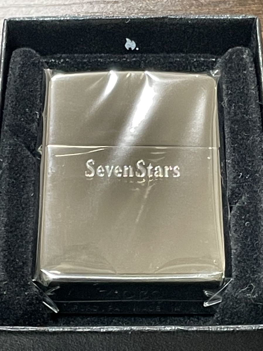 zippo セブンスター ブラック チタン 限定品 前面刻印 Seven Stars