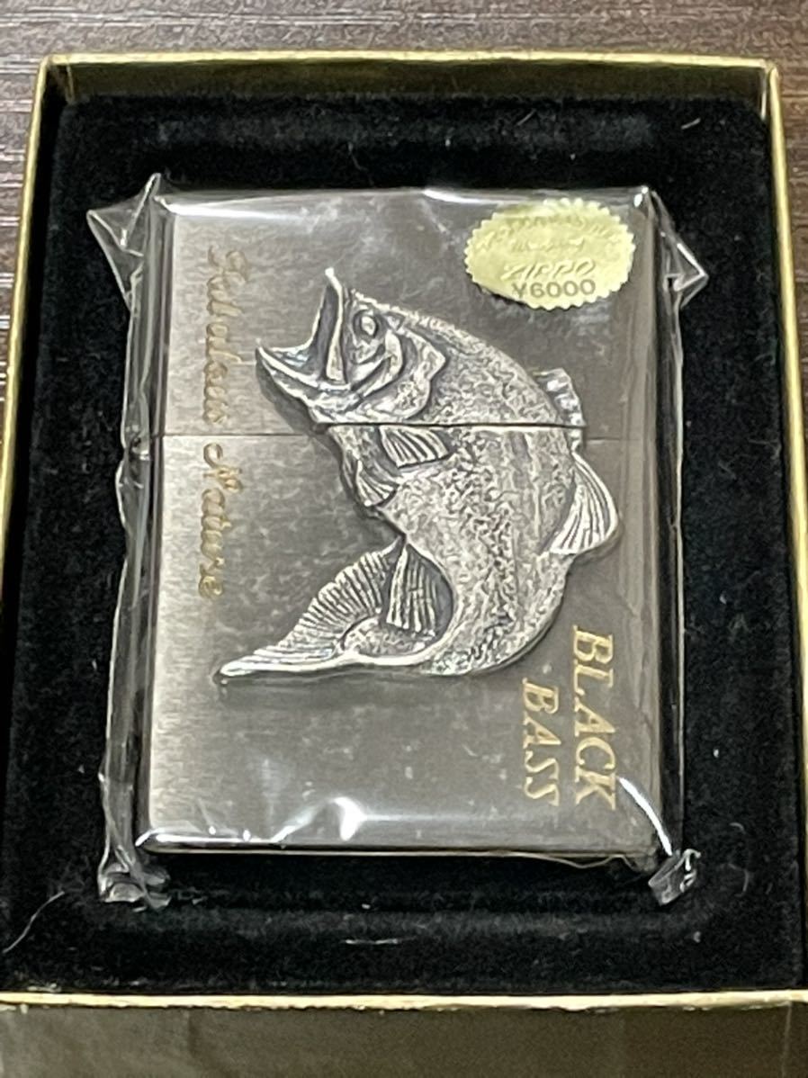 Zippo ブラックバス メタル 96年製-