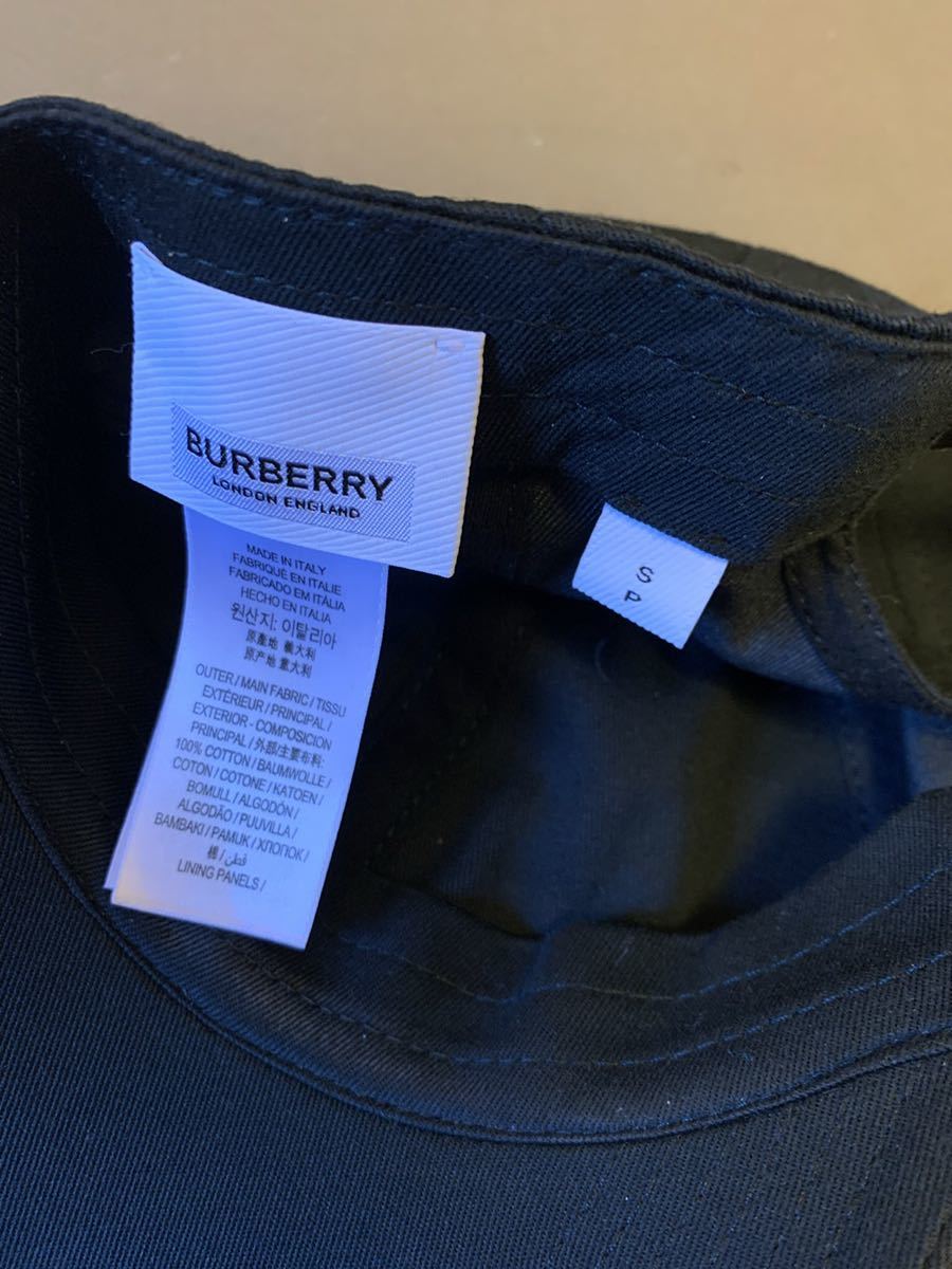  стандартный 19SS BURBERRY LONDON ENGLAND Burberry London Англия Riccardo Tisci хлопок Logo колпак чёрный S ITFACPRO 15CHI