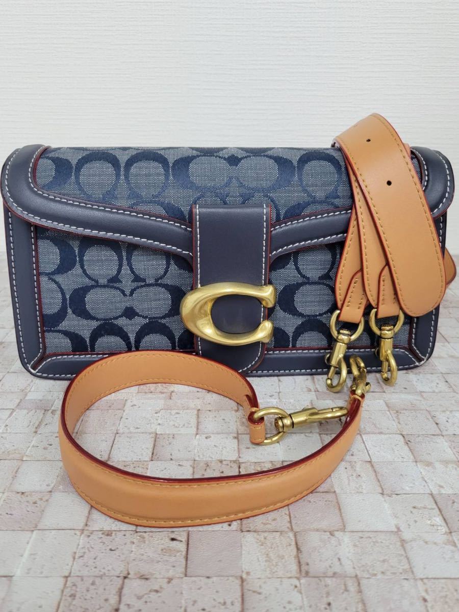 COACH コーチ デニムタビーショルダーバッグ 新品 新作 レディース【訳あり品】