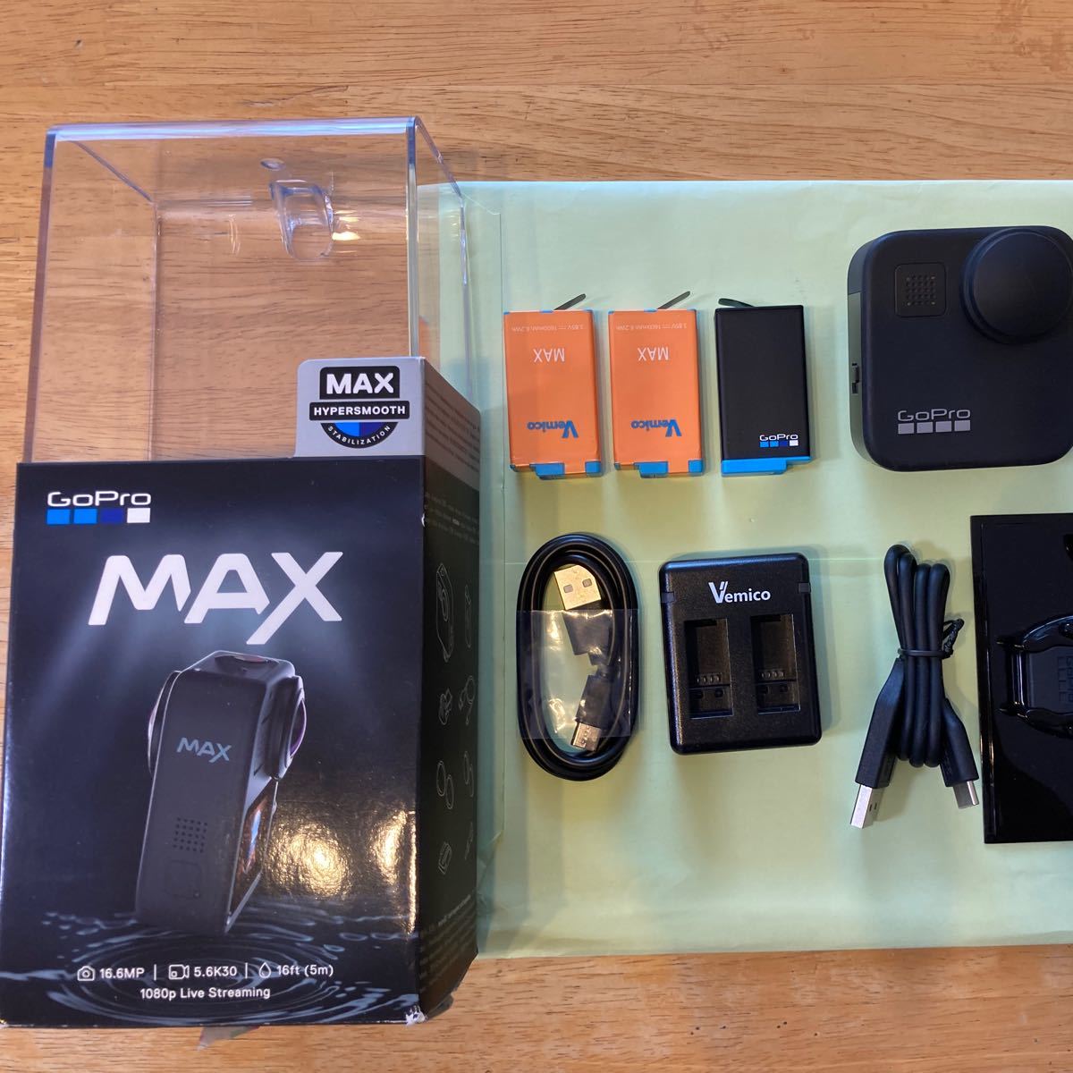 GoPro MAX 本体 SDカード&予備バッテリー付き geocoach.co.jp
