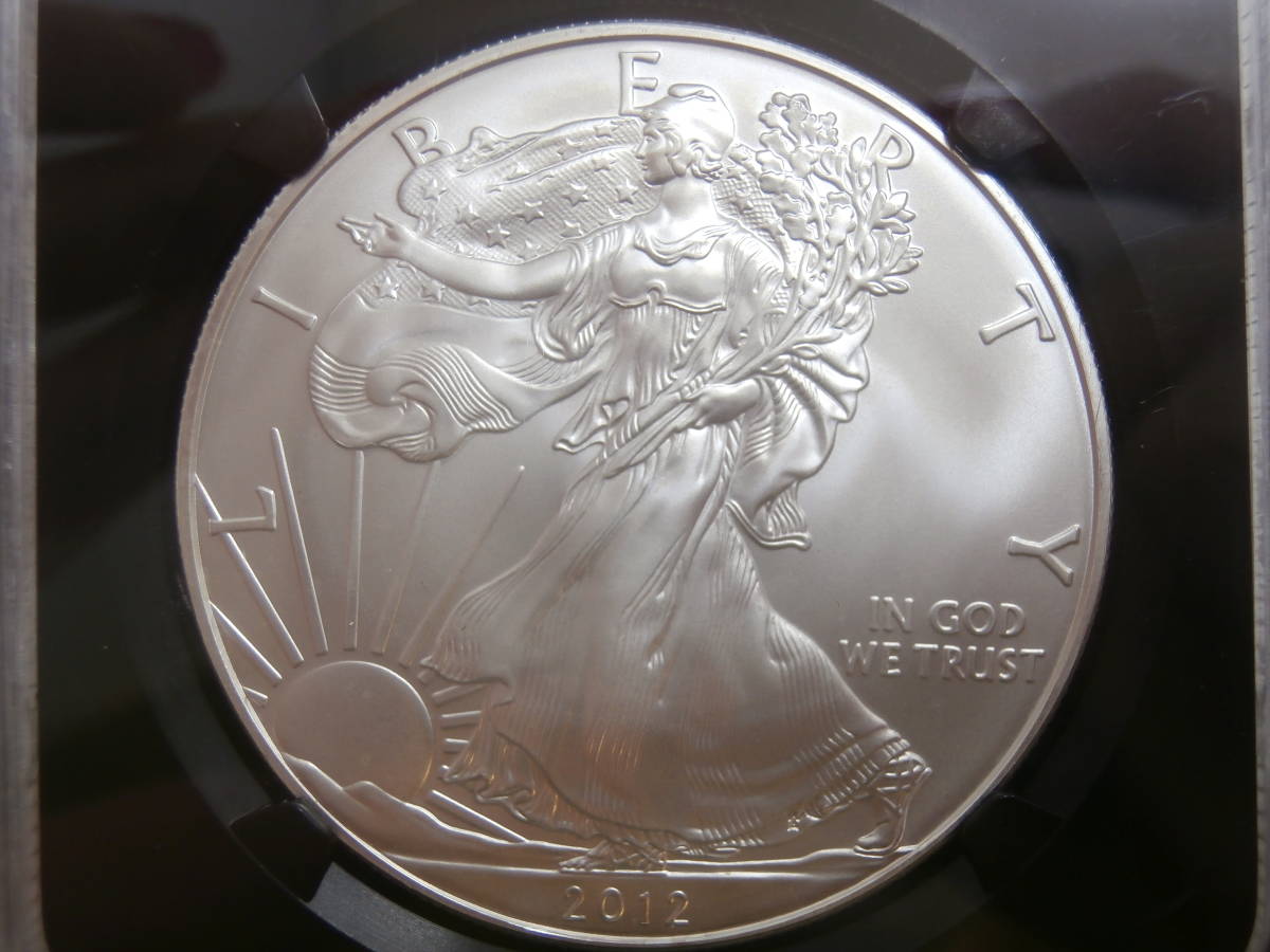 ☆記念銀貨☆アメリカ イーグル銀貨 EAGLE 2012年 EARLY RELEASES MS70