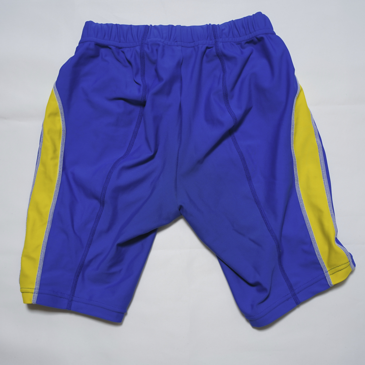 ミズノ　MIZUNO ランニング　ジョギング　陸上　ハーフタイツ　スパッツ メンズ 青×黄 Sサイズ ロゴ注意