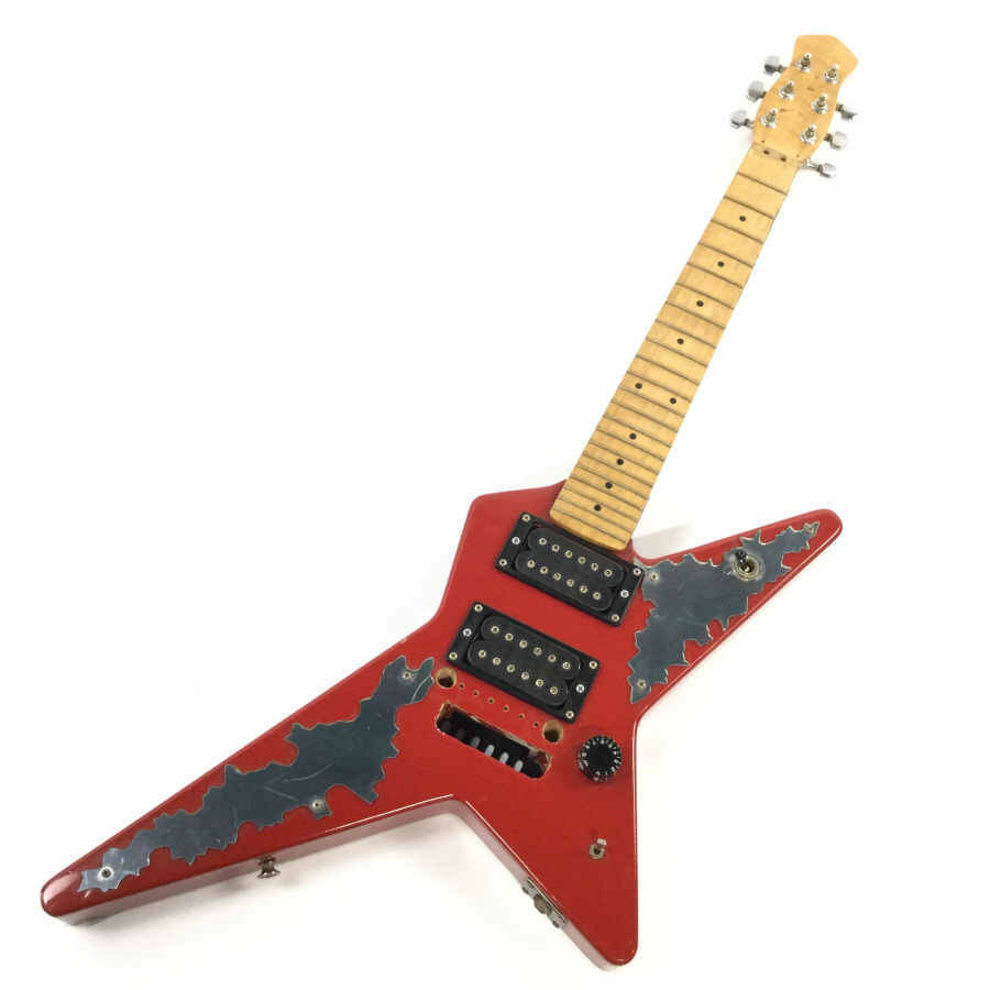ヤフオク! - ランダムスタータイプミニギター エレキギター 赤系☆現状品