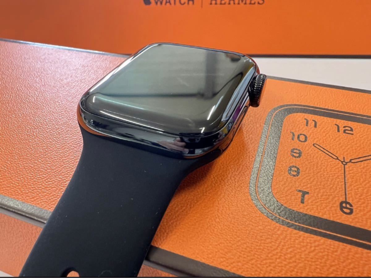 限定 スマートウォッチ本体-【美品】 Apple Watch series6 HERMES 40mm 黒 アップルウォッチ エルメス 製品保証  バッテリ96%
