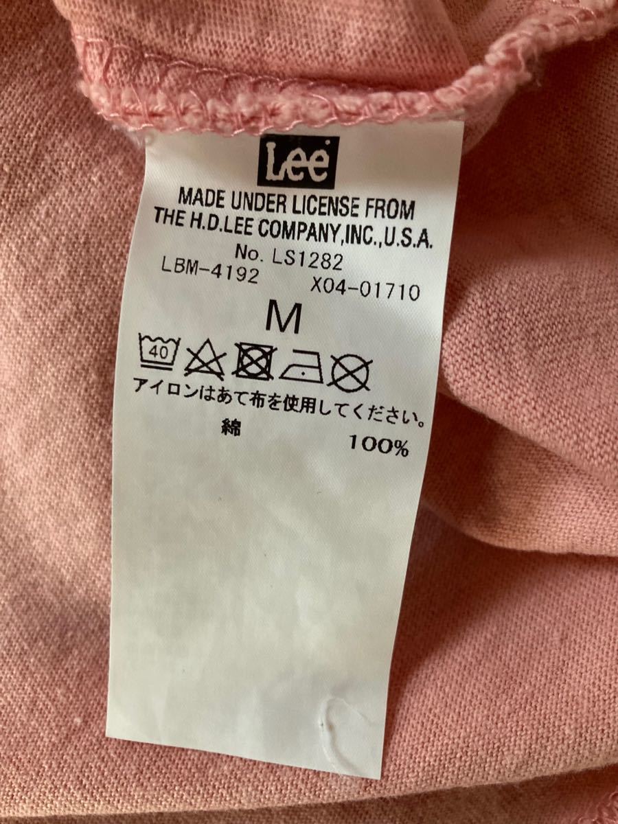 Lee Tシャツ　サーモンピンク　M〜L