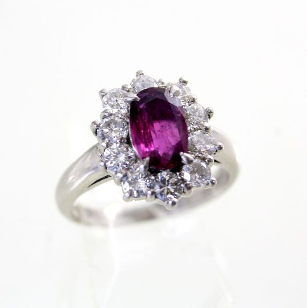 【楽天スーパーセール】 ◎中古美品◎プラチナ ルビー 1.06ct ダイヤ 0.88ct リング 10号 その他