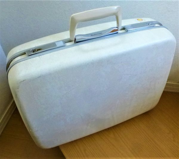 D1# Samsonite サムソナイト ヴィンテージ スーツケース　カギ付き トランク ビンテージ レトロ アンティーク ディスプレー #522-2_画像3