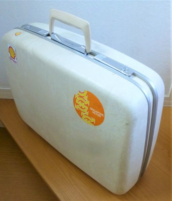D1# Samsonite サムソナイト ヴィンテージ スーツケース　カギ付き トランク ビンテージ レトロ アンティーク ディスプレー #522-2_画像5