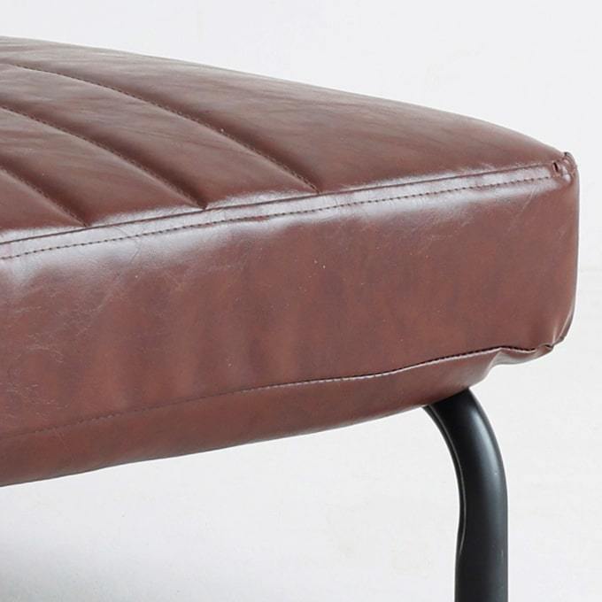  single sofa dark brown imitation leather reclining chair ib0098