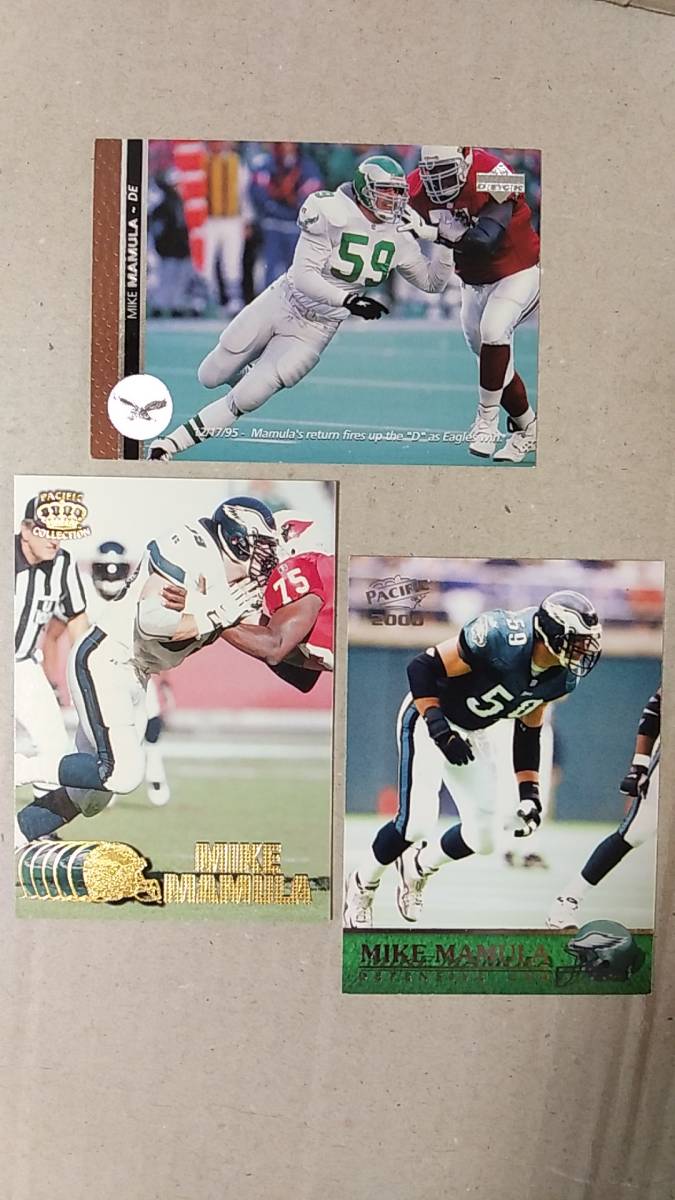 NFLカード　MIKE MAMULA 8種 RC1　イーグルス　DE_画像2