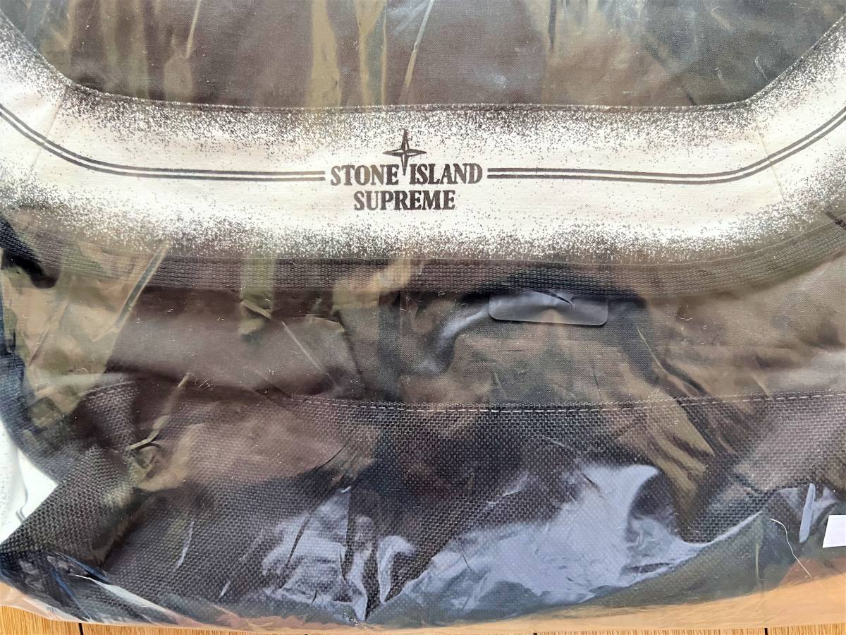 新品未使用】Supreme Stone Island Stripe Messenger Bag Black 22SS