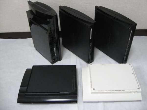 1円～【動作未確認／ジャンク】SONY PS3 本体 大量 まとめ cech 4300C 4200B LW 3000A 2100B L00 計5台 PlayStation3_画像2