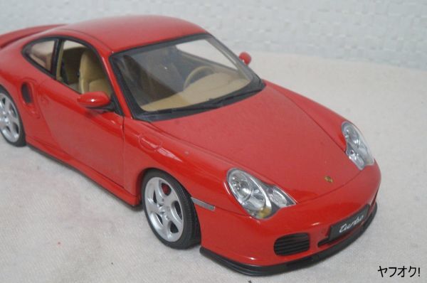 オートアート ポルシェ 911 ターボ 1/18 ミニカー 赤 996の画像5