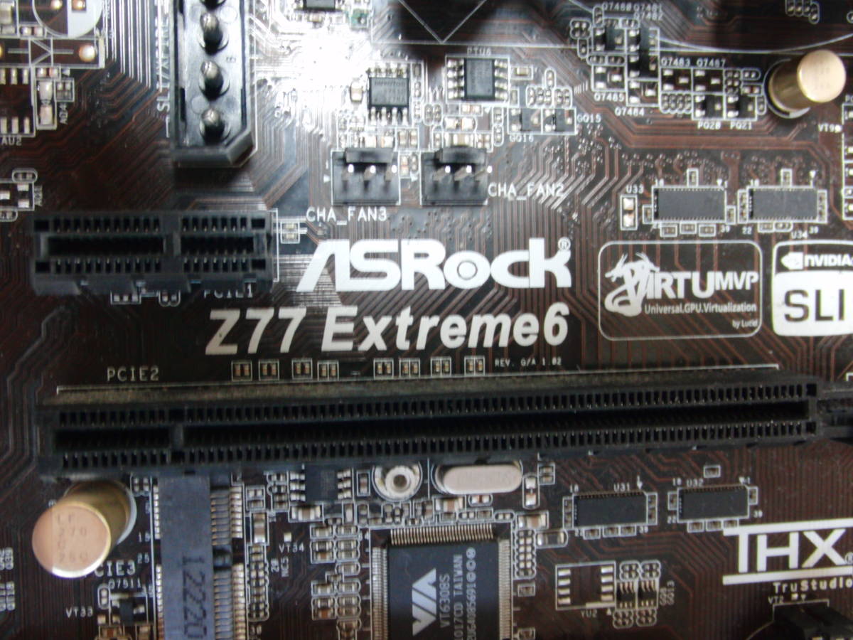 ★★ ASRock Z77-Extreme 6 マザーボード、CPU i7-3770、4GBx4 16GB DDR-3メモリー等セット中古品 ★★_画像4