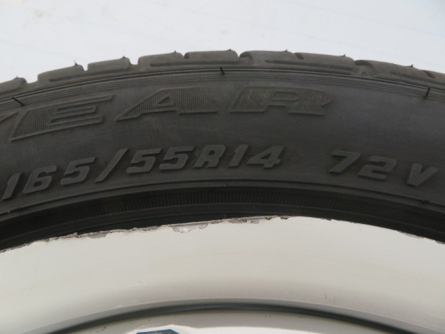 中古タイヤホイールセット 165/55R14 72V 14インチ 5.0J +45 4H 100 CAL CHOPPY 夏 ゼスト 送料無料（沖縄、離島除く）a11885_画像7