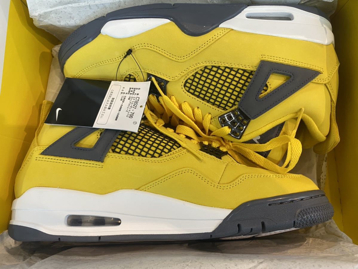 NIKE AIR JORDAN 4 RETRO TOUR YELLOW LIGHTNING US9.5 新品 CT8527