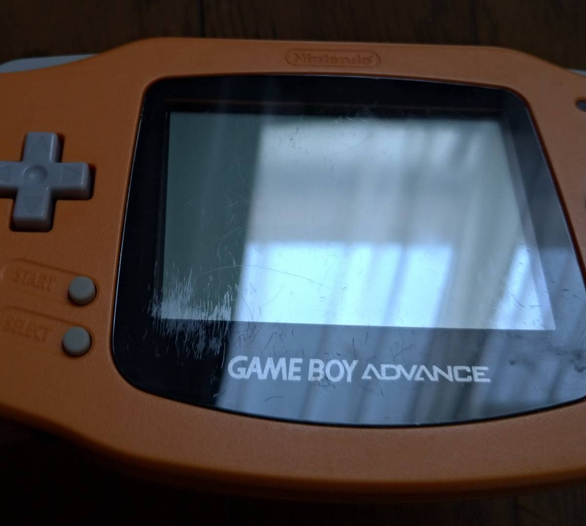 GBA ゲームボーイアドバンス オレンジ 中古品 訳あり 画面に細かい傷有り 起動確認済み 動作良好 本体自体に不具合なし 送料無料