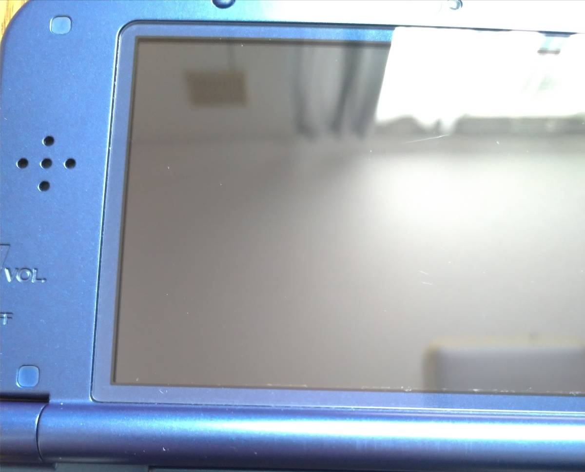 NEWニンテンドー3DS LL NEW NINTENDO 3DS LL メタリックブルー 中古品 不具合なし 充電器 タッチペン（3DS LL） SDカード（4GB） 送料無料