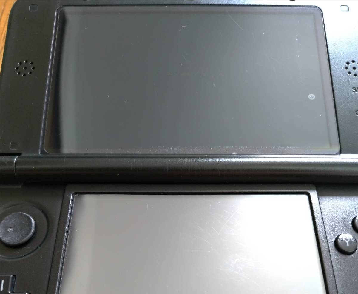 ニンテンドー3DS LL NINTENDO 3DS LL ブラック 中古品 訳あり 上下画面保護フィルム 充電器 タッチペン SDカード（4GB） 送料無料