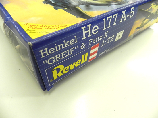  не использовался * нераспечатанный товар! Revell Heinkel He 177 A-5&Fritz X 1:72 пластиковая модель истребитель высокий nkeru самолет Sapporo город толщина другой район 