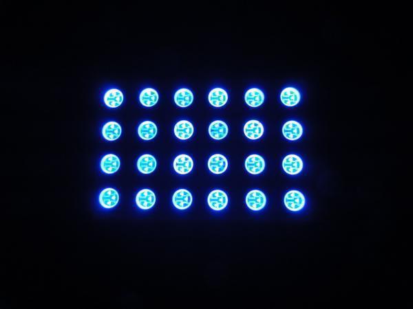 SMD 24連 LED ルームランプ　青 ブルー　ドア カーテシ トランク ランプ　ソケット付属　12V車 　T10ウェッジ　T10×28～T10×42　BA9s_画像1