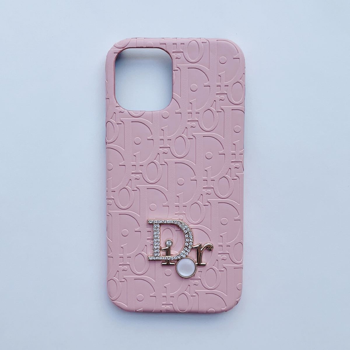 【最終在庫】 iPhone13proスマホケース 真珠 保護カバー ピンクCASE