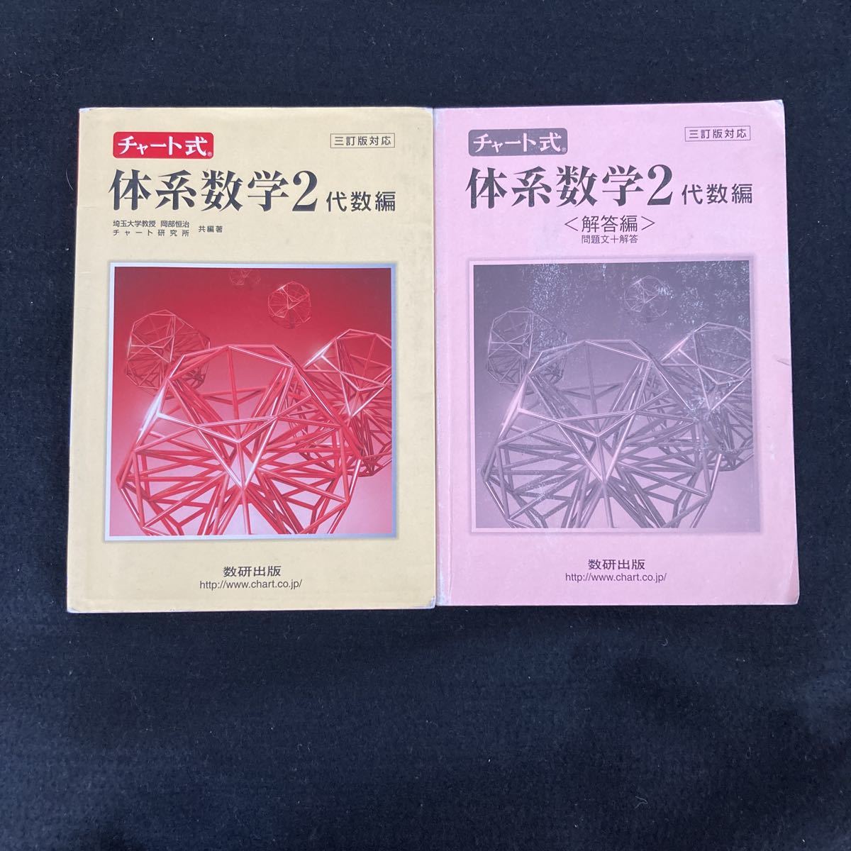 ◆◇◆ 　数研出版　チャート式【　体系数学2代数編　＆　体系数学2代数編（解答編）　】　２冊おまとめセット　　◆◇◆_画像1