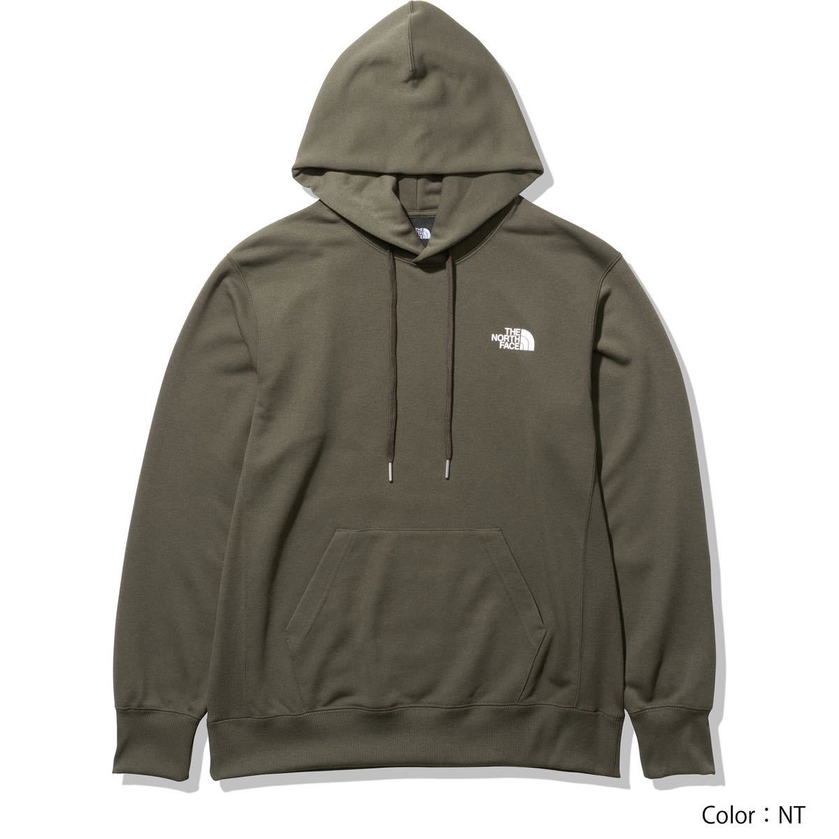 THE NORTH FACE ザノースフェイス パーカー バックスクエアロゴフーディー カーキ NT12238 メンズM 新品