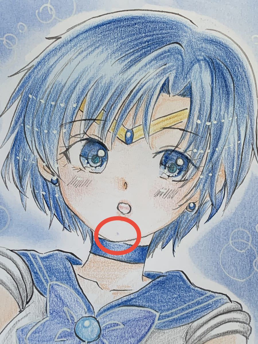 手描きイラスト 美少女戦士セーラームーン セーラーマーキュリー 手描きイラスト 美少女戦士セーラームーン セーラーマーキュリー