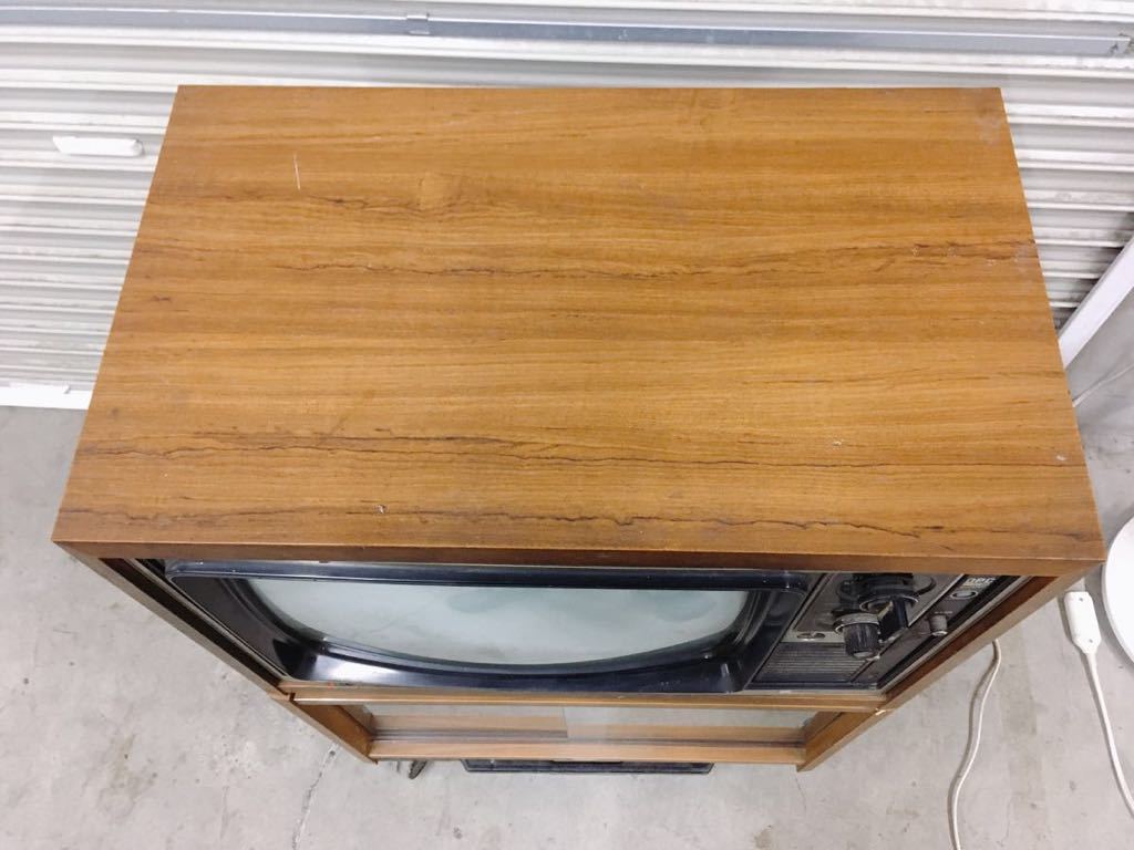 引取限定 現状品 SHARP シャープ ブラウン管テレビ Longrun 18C-865 1975年製 昭和レトロ アンティーク 当時物 希少 茨城県 0517あら1 M_画像5