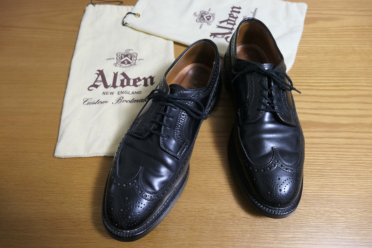 期間限定お試し価格 美品 ALDENオールデン 2146ブラックコードバン 6D