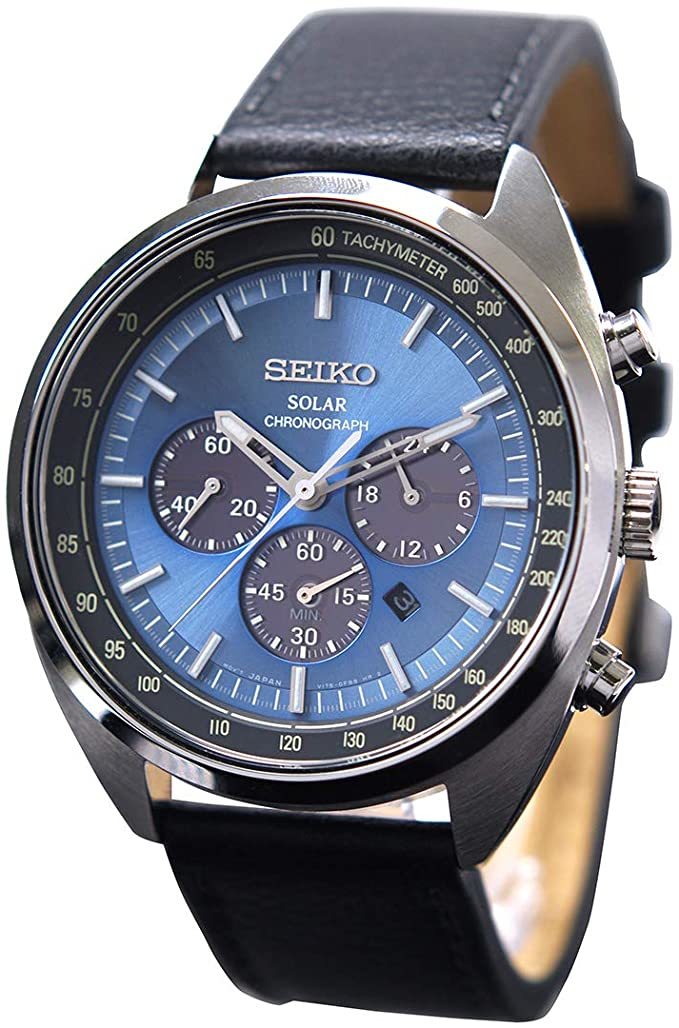 新品未使用　逆輸入SEIKO　リクラフトシリーズ　セイコーソーラークロノグラフメンズ腕時計 スピードマスター復刻デザイン　SSC625P1