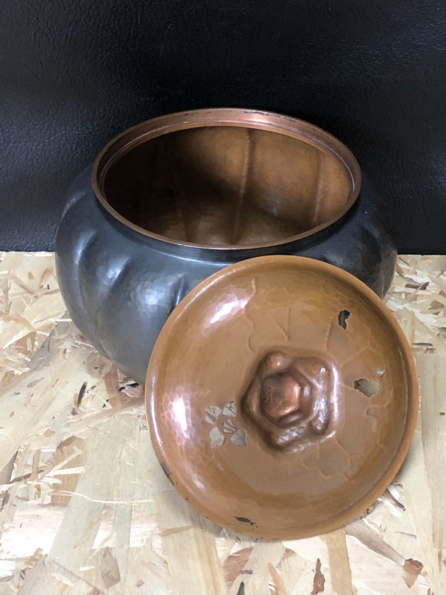 【っており】 ヤフオク! - 鎚起銅器・建水(茶こぼし)・南瓜形... かりません