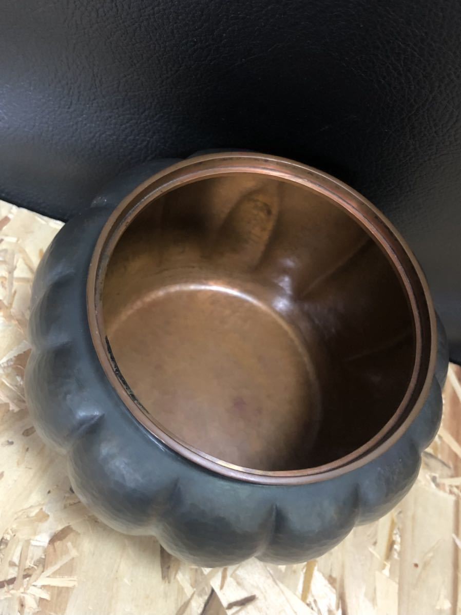 【っており】 ヤフオク! - 鎚起銅器・建水(茶こぼし)・南瓜形... かりません