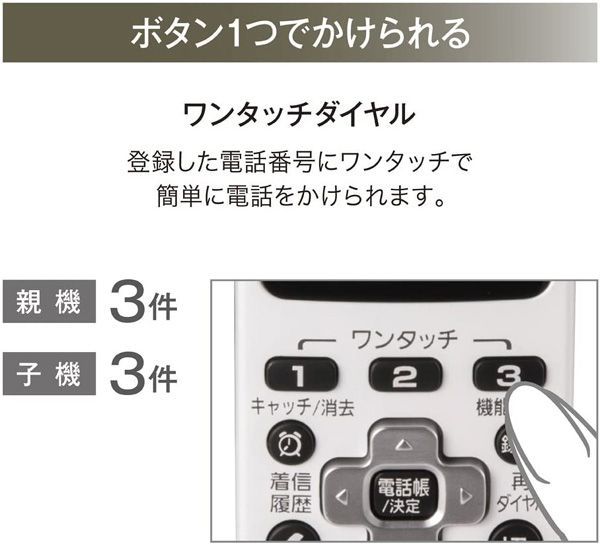 送料220円(税込)■ws155■パイオニア デジタルコードレス電話機 子機1台付き TF-SD15S-CP 17900円相当【シンオク】_画像2