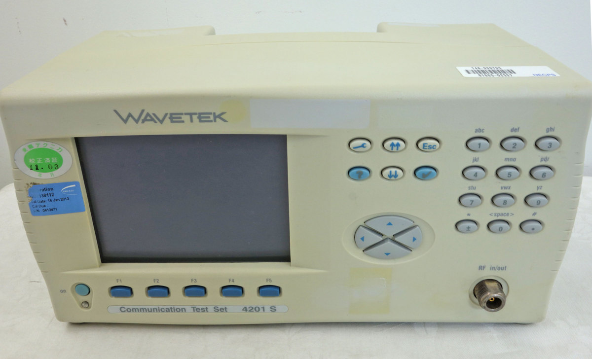本体のみ 無線通信サービスアナライザテストセット ◆ WAVETEK communication Test Set 4201S Made in Germany
